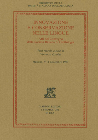 Innovazione e conservazione nelle lingue